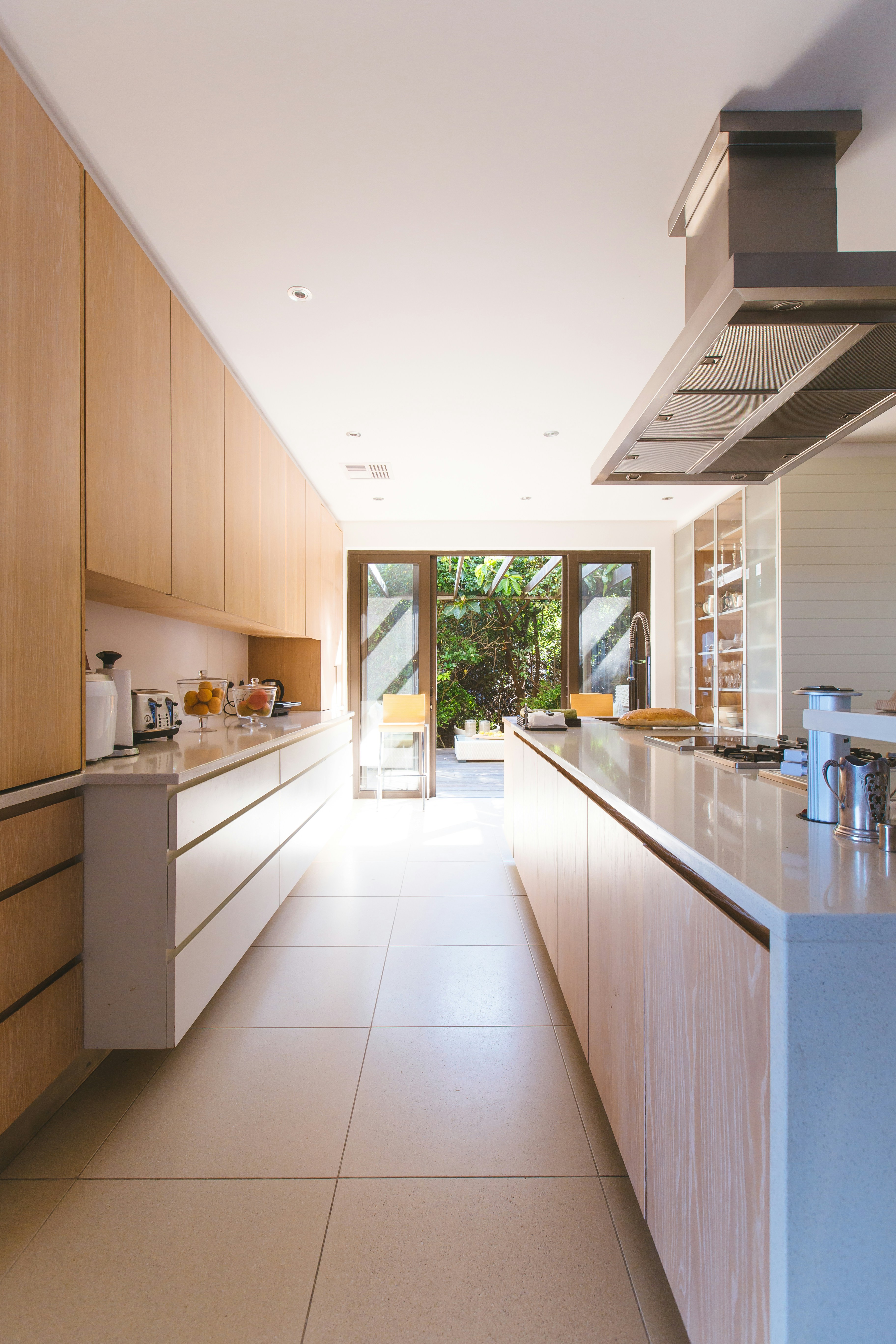 Clean bright organized living space